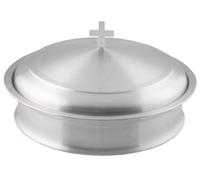 Communion Ware Holy Wine Serving Plates Supplies Tray with A Cover for Church Close spritual Union - Stainless Steel (Matte)