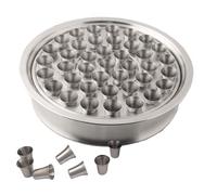 Communion Ware Holy Wine Serving Tray with Set of 40 Cups - Stainless Steel (Matte)