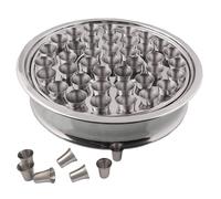 Communion Ware Holy Wine Serving Tray with Set of 40 Cups - Stainless Steel (Mirror)