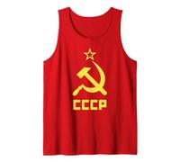 Communist Costume USSR CCCP Hammer & Sickle Red T-Shirt Tank Top