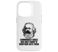 COMMUNIST JOKES ONLY FUNNY IF EVERYONE GETS Karl Marx Meme Case for iPhone 14 Pro