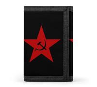 Communist USSR Wallet for Men Trifold Wallets Credit Card Holder Minimalist Front Pocket for Women