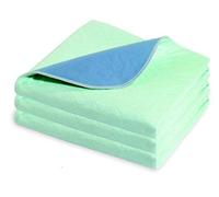 Community 75 x 90cm with Wings, 3L Washable Waterproof Absorbent Bed Pad Single Bed, Twin Pack