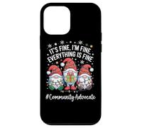 Community Advocate Gnome Everything Is Fine Funny Christmas Case for iPhone 12 mini