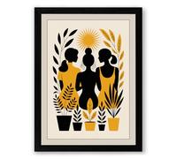 Community and Harvest Botanical Framed Wall Art Print A2 (59.4×42cm) Black, Wall Decor for Living Room, Bedroom, Office & Home, Ready to Hang, Art Gift