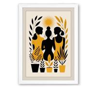 Community and Harvest Botanical Framed Wall Art Print A3 (42×29.7cm) White, Wall Decor for Living Room, Bedroom, Office & Home, Ready to Hang, Art Gift
