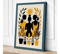 Community and Harvest Canvas Wall Art Print 36x24 Inch (91 x 61 cm)