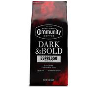 Community Coffee Dark & Bold Espresso Roast, Extra Dark Roast Ground Coffee, 12 Ounce Bag (Pack of 1)