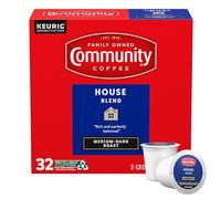Community Coffee House Blend Keurig K-Cup Medium Dark Single Serving Toast, Pack of 32