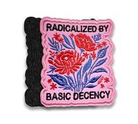 Community is Resistance Morale Patch 3 Inches Funny Floral, Feminist Activist, Human Rights, Hook and Loop Embroidered Patches for Backpack, Dog Harness, Military Style Tactical Gifts for Mom Dad