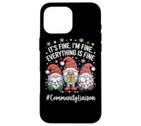 Community Liaison Gnome Everything Is Fine Funny Christmas Case for iPhone 16 Pro Max