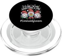 Community Liaison Gnome Everything Is Fine Funny Christmas PopSockets PopGrip for MagSafe
