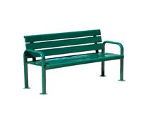Community Park Bench, Public Recreation Bench, Weatherproof and Sun-Resistant, Low Maintenance Suitable for Parks/Communities/Shopping Malls(Style A,150cm/59.1in)