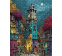 Community Scenery Jigsaw Puzzle 2000 Piece, Puzzles for Adults 2000, The Impossible Challenge, Jigsaw Puzzle Games Classic Educational, Wooden Puzzles, for Home Wall Decoration Gift FNKL1-1034