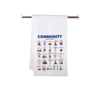 Community Tv Show Kitchen Towels Community Kitchen Decor Community Tv Show Merchandise for Fans (Comm Towel)