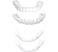 Commuter Travel Smile Enhancement, 2 Pairs Pocket Size Design, Unisex Flexible Reusable Adjustable On-the-Go Set Tooth Whitener(Bright White2)