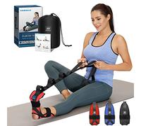 comness Foot and Calf Stretcher-Stretching Strap For Plantar Fasciitis , Heel Spurs, Foot Drop, Achilles Tendonitis & Hamstring. Yoga Foot & Leg Stretch Strap. (Red)
