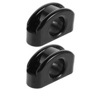COMNESTBI 2 Pcs Nylon Kayak Pulley Guide for Boats and Yacht Line Routing | Smooth Line Organization, Quick Install, Black Finish, Marine Dock Management, for Sailors and Boaters
