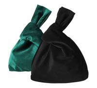 COMNESTBI 2pcs Retro Wristlet Wallet Small Velvet Clutch for Wedding Party Night Women