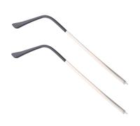 COMNESTBI Metal Eyeglass Temples Replacement Arms for Frames, Silver Pair | Universal Fit for Myopia Glasses, Eyeglass Repair Use, Wear Resistant Build, Readers and Active Wearers