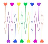 COMNICO 12pcs Quick Beader for Hair Braids Loading Beads, Plastic Braid Stringer Ponytail Maker Hair Tail Beading Tools Kit for Kids Girls (Colorful)