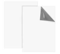 COMNICO 2 Pack Dry Erase Board Sticker Whiteboard Paper 11.7" × 8.3" Self Adhesive Dry Erase Marker White Board Stick On Wall for Kids Office Home Desk Refrigerator Door Classroom Reusable Blank Sheet