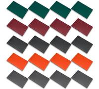 COMNICO 20 Pcs 6 x 9 Inch Hand Pads 5 Different Specifications General Scuff Pads 4 Colors Purpose Scouring Pad Garden Tools Automotive Car Auto Body Scuffing Cleaning