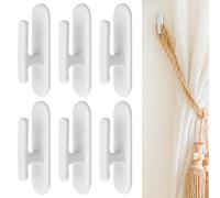 COMNICO 6 Pcs Blind Cord Holder, Blind Cord Twister Safety Blind Cord Hooks Blind Pull Cord Twister Window Cord Wrap Cleats Window Blinds String Holder Child Proofing Blind Cord for Home Office