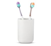 COMNICO Bathroom Toothbrush Holder Cups Unbreakable Plastic Tooth Brushing Tumbler Reusable Portable Mouthwash Cup for Drinking Rinsing Vanity Countertop Toothpaste Travel
