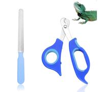 COMNICO Cat Nail Clippers and Nail File Stainless Steel Bearded Dragon NailClippers Lizard Clipper CatSupplies Professional Grooming Pet Tool for Reptile Cat Dog Clippers