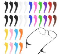 COMNICO Eyeglass Ear Grips Hook, 15 Pairs Anti Slip Eyeglass Strap Holder Multicolored Eyewear Retainers Silicone Protectors Ear Hooks Kids and Adults Sport Glasses Sunglasses, Multicolor, One size