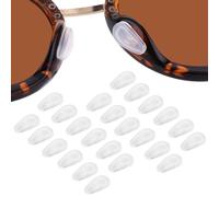 COMNICO Eyeglass Nose Pads, 12 Pairs of Anti-Slip Nose Pad Soft Silicone Adhesive Ultra-Thin Clear Nose Pads for Glasses Sunglasses Eye Wear