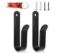 COMNICO Horizontal Snowboard Wall Mount Clips Metal Snowboard Storage Wall Rack snow boards Hanger Support Vertical holder Indoor Skateboard Display Stand for Room Garage
