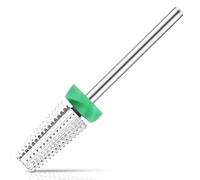 COMNICO Nail Carbide 5 in 1 Bit - Two Way Rotate Fast remove Acrylic or Hard Gel with 3/32" Shank, Both Left and Right Handed for Manicure Nail Art Drill Machine (Coarse, Silver)