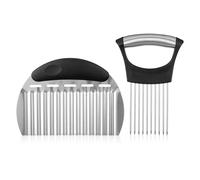 COMNICO Onion Holder for Slicing 2pcs Multifunctional Lemon Slicer Onion Cutter forSlicing Kitchen Chopper Slicing Assistant Tool Cutting Chopping Tools with Handle for Carrot Vegetable