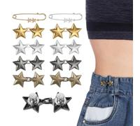 COMNICO Pant Waist Tightener 10Pcs Adjustable Star Button Star Buttons Pins