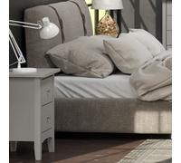 Como 2 Drawer Bedside Cabinet - Light grey
