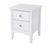 Como 2 Drawer Bedside Cabinet, Midnight Finish, Metal, Smooth-Glide Drawers