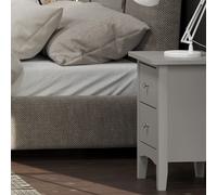 Como 2 Petite Drawer Bedside Cabinet Core Products Grey One Size