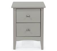 Como Bedside Cabinet - 2 Drawer - Grey Painted