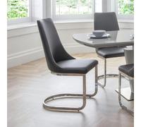Como Cantilever Dining Chair - Set of 2 - Grey