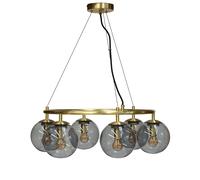 Como Ceiling Light Round with 5 Domes Brass