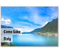 Como Lake Landscape. Cernobbio Village View, Italy, Fridge Magnet