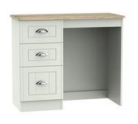 Como Ready Assembled Grey Oak Effect 3 Drawer Dressing Table (H)800mm (W)930mm (D)410mm