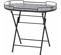 Como Round Coffee Table With Mosaic Top - Weatherproof & Decorative Steel Frame