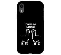 Como Se Llama Retro Pixel Llama Spanish Humor Graphic Design Case for iPhone XR