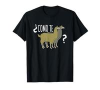 Como Te Llamas Cute Llama Lovers Alpaca Funny Spanish T-Shirt