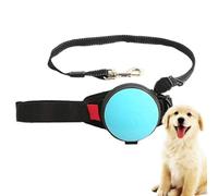 COMOCE Retractable Dog Leash,10Ft Hands Free Extendable Puppy Running Leash,Auto Locking,Adjustable Waist Belt for Walking, Jogging, Travel for Medium And Large Dogs,Black,Blue