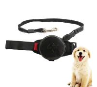 COMOCE Retractable Dog Leash,10Ft Hands Free Extendable Puppy Running Leash,Auto Locking,Adjustable Waist Belt for Walking, Jogging, Travel for Medium And Large Dogs,Black,Schwarz