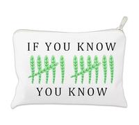 COMODBAG 67 Meme Accessory Pouch, Funny If You Know You Know Makeup Bag, Trending Six Seven Internet Meme Zipper Cosmetic Pouch, Minimal Tally Marks Travel Organizer, Gift for Friends (7x10 Inch)